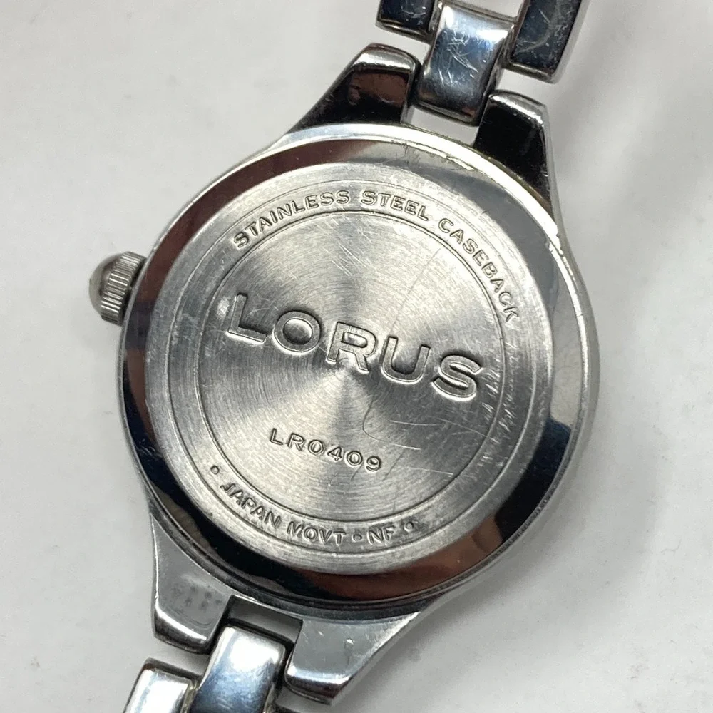 Lorus Women's Watch 22mm Silver Tone Brushed Finish Classic New Battery 6.5